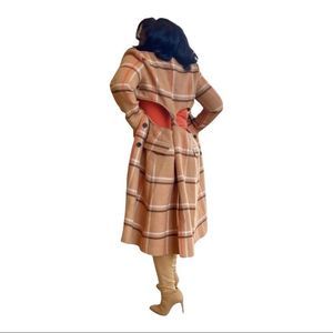 Brown Plaid Coat Tan Coat Trench Coat